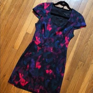 Armani Exchange Floral Short Sleeve Dress